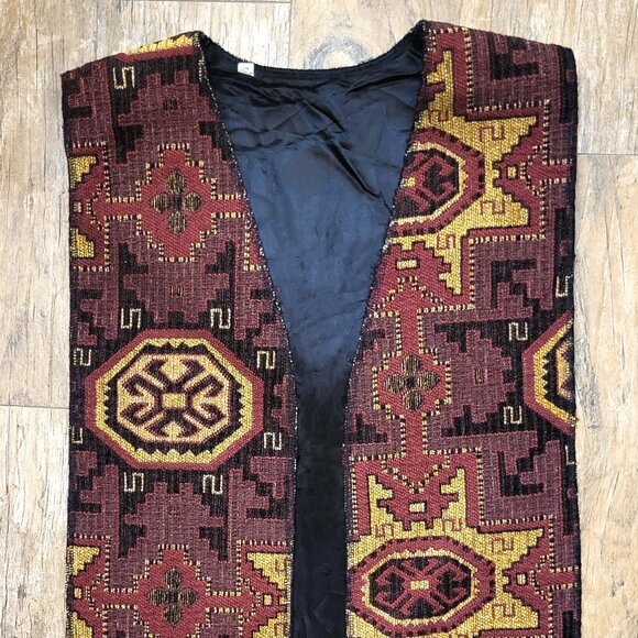 Vintage Western Boho Open Side Vest - Picture 1 of 11